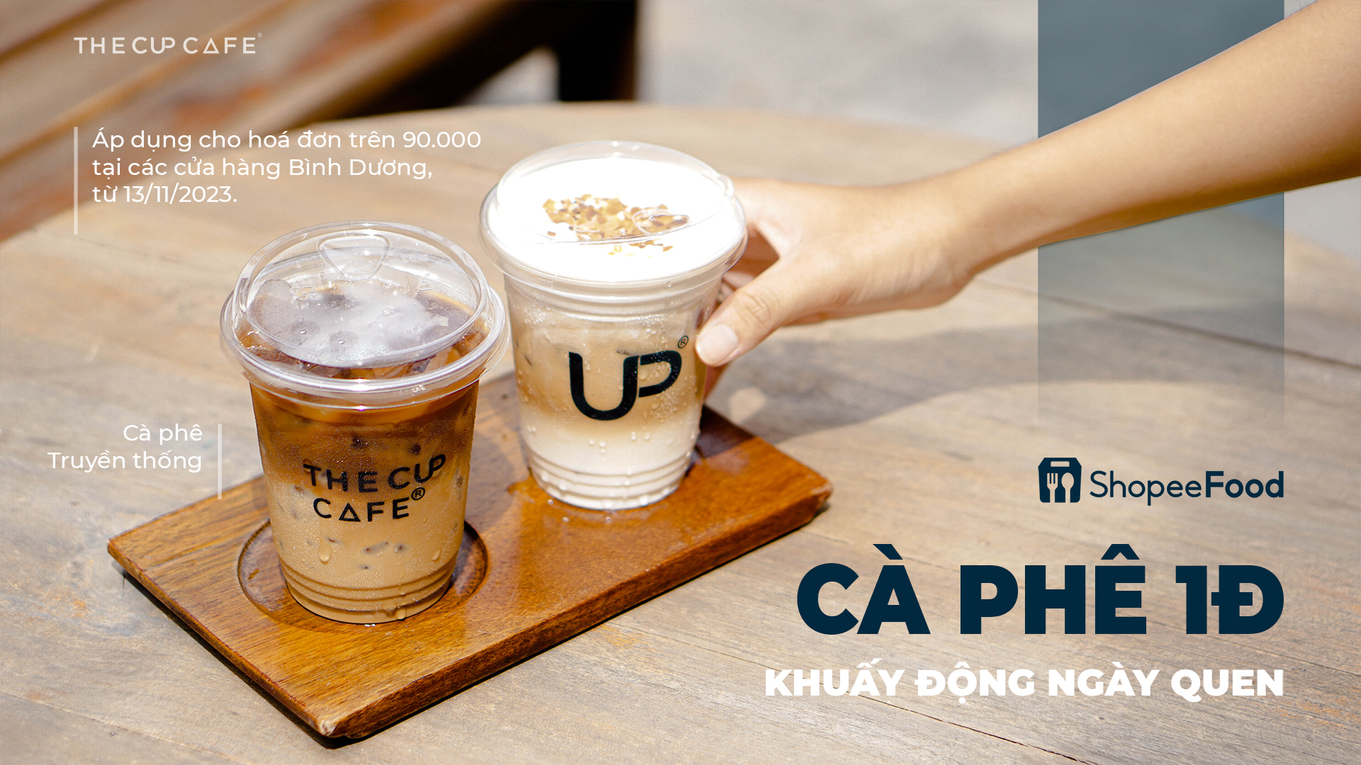 Khuấy động ngày quen cùng cà phê 1đ
