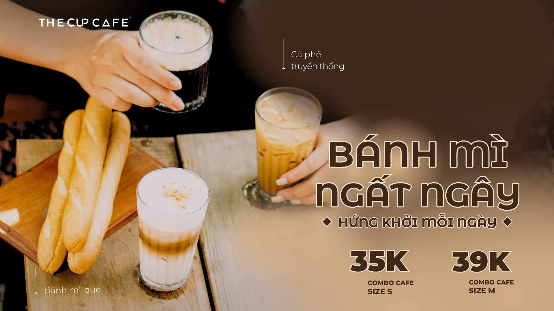 Chỉ 35k có ngay bữa sáng đủ bánh mì đầy cà phê